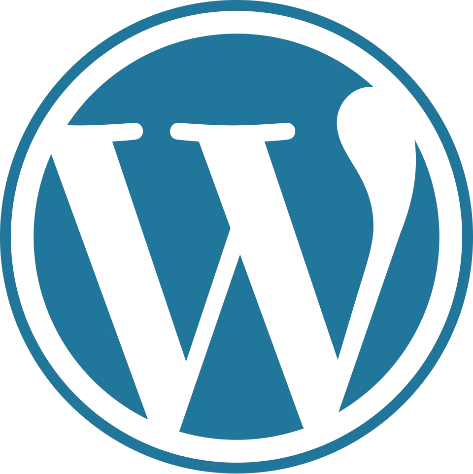 wordpress blue logo.svg